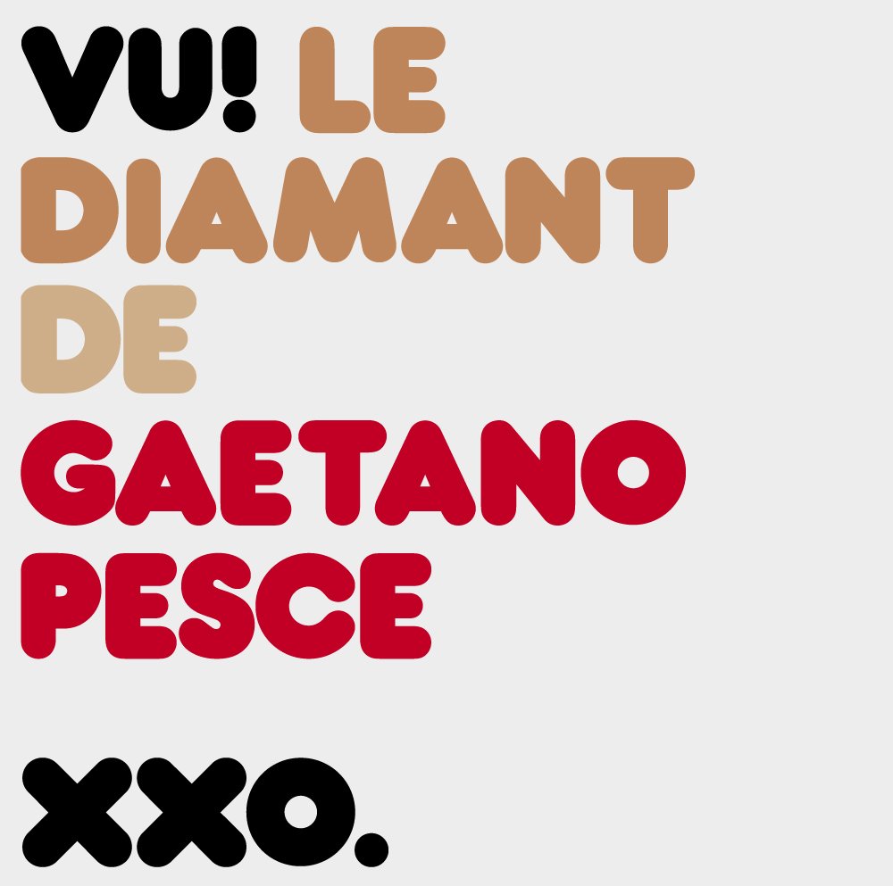 VU! #16 - DIAMONDS ARE FOREVER - "LA MAMMA" DE GAETANO PESCE